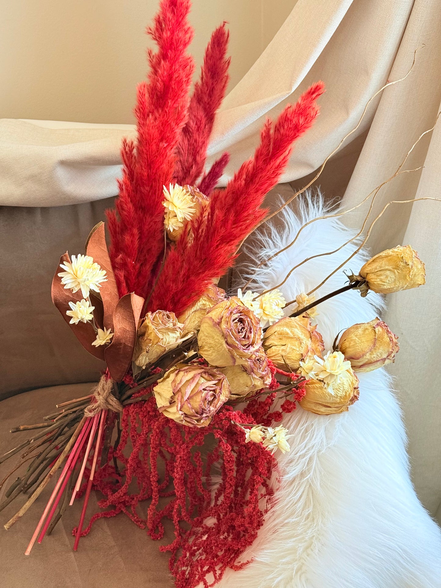 Red Heart - Dried Large Bouquet