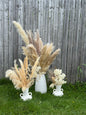 Pampas grass vase set