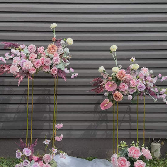 Contemporary modern style wedding with anthurium and calla lilies 