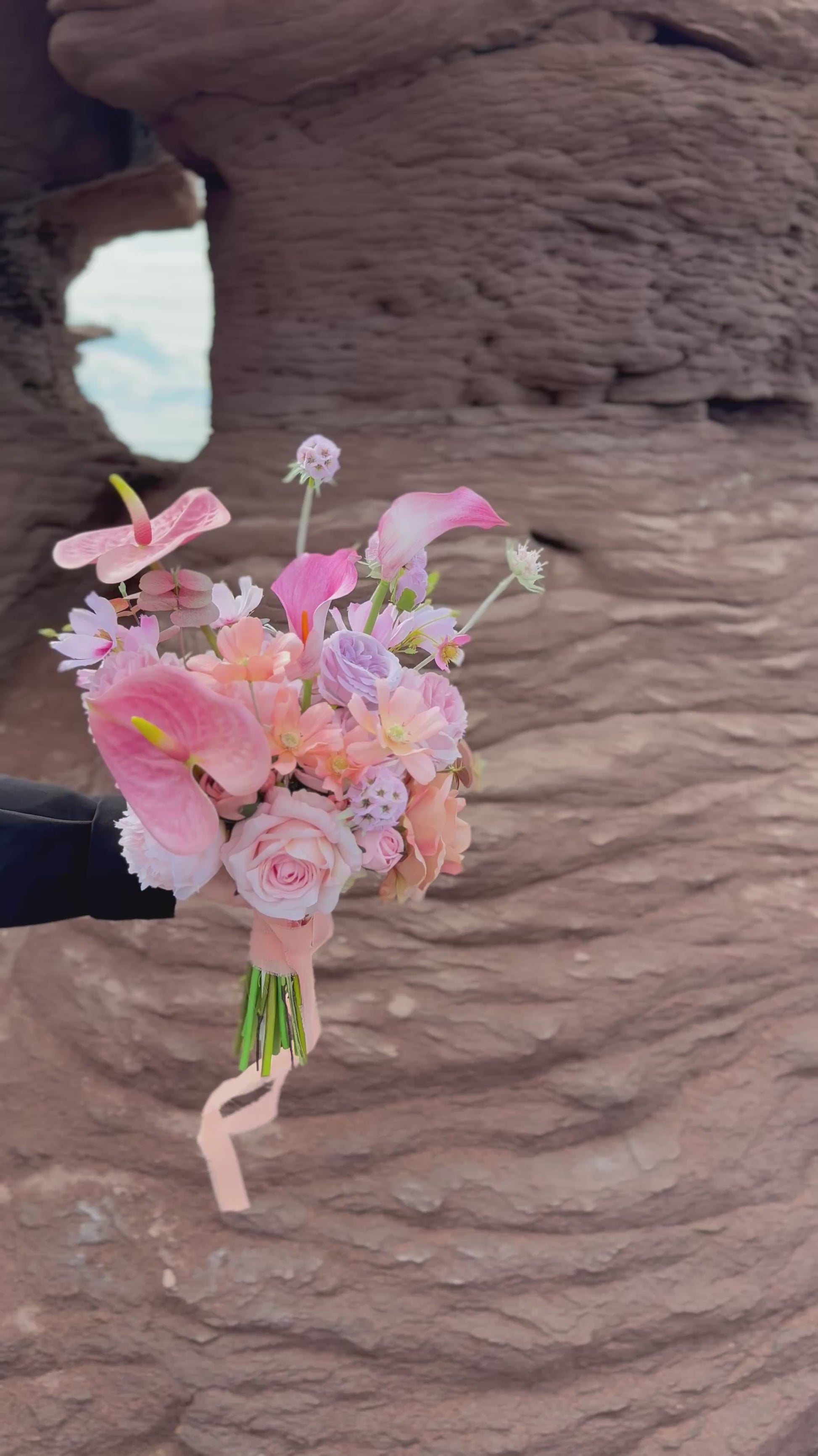 Modern Bold and Bright Bridal Bouquet